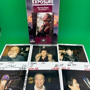 LOT 4 - Vintage Northern Exposure Production Polaroid Photos with bonus VHS